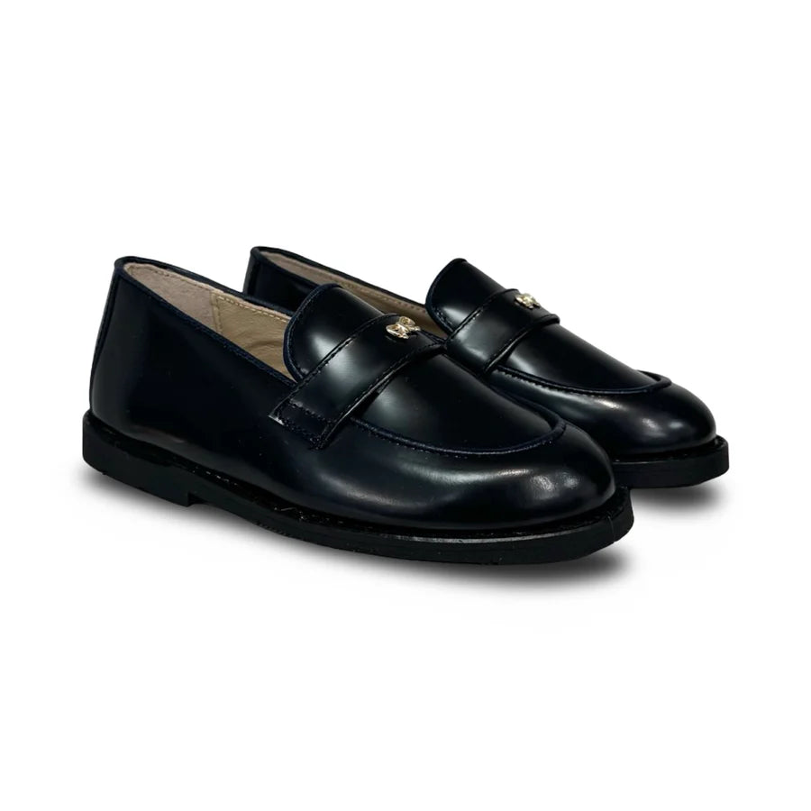 Lauve Navy Bow Nancy Loafer