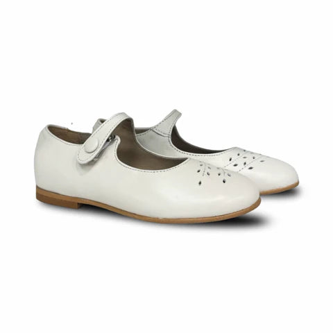 Lauve Camile Beige Leaf Mary Jane