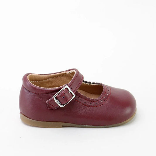 Papanatas Guantino Berry Baby Scallop Mary Jane