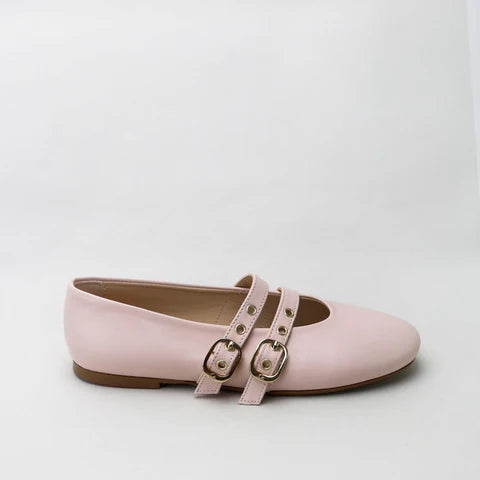 Papanatas Rosa Bebe Double Buckle Flat