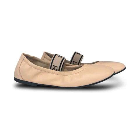 N°21 Nude Elastic Flat