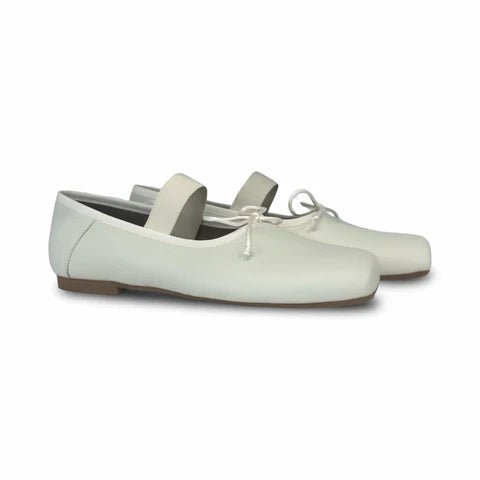 Sonatina Cream Maria Elastic Ballet Flat