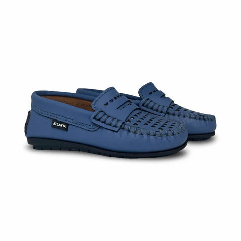 Atlanta Cut Out Heart Jeans Gum Penny Loafer