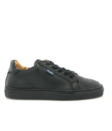 Atlanta Black Smooth Laces & Zip Sneaker