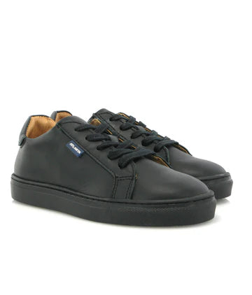 Atlanta Black Smooth Laces & Zip Sneaker
