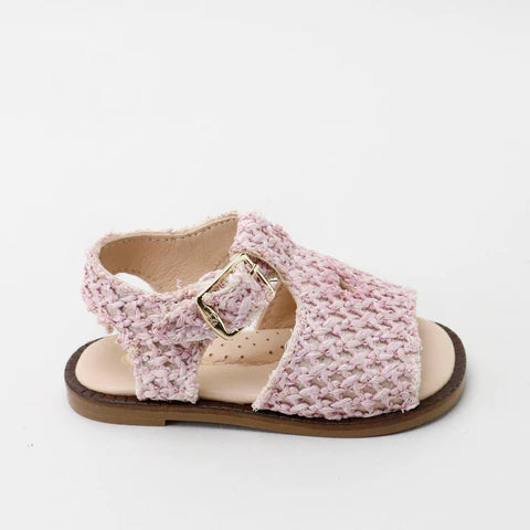 Papanatas Crotchet Rosado Heart Sandal