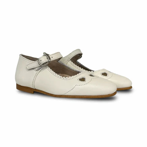 Don Louis Off White Heart Mary Jane