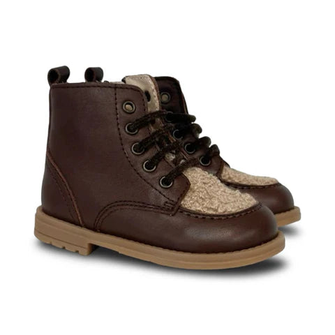 Beberlis Brown Sherpa Bootie