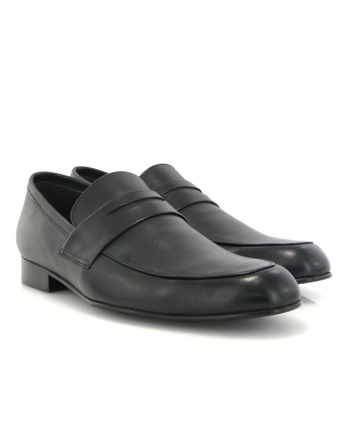 Atlanta Black Smooth Classic Penny Loafer