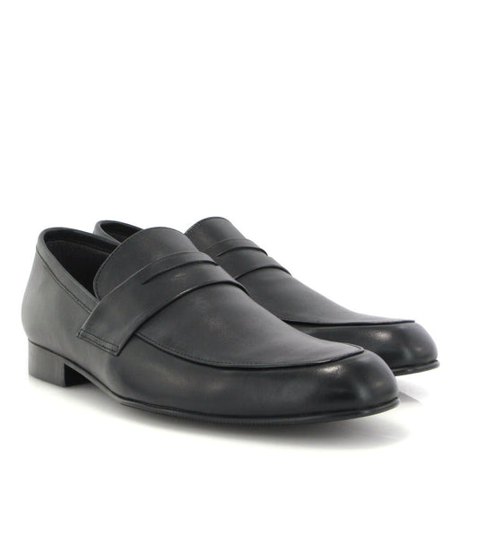 Atlanta Black Smooth Classic Penny Loafer