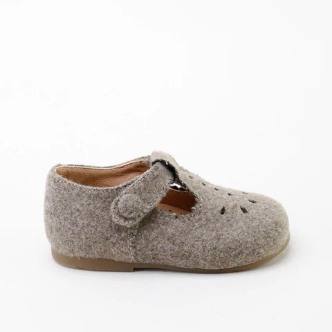 Papanatas Taupe Wool Baby T Bar