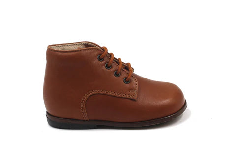 Beberlis Tan Lace up Baby Bootie