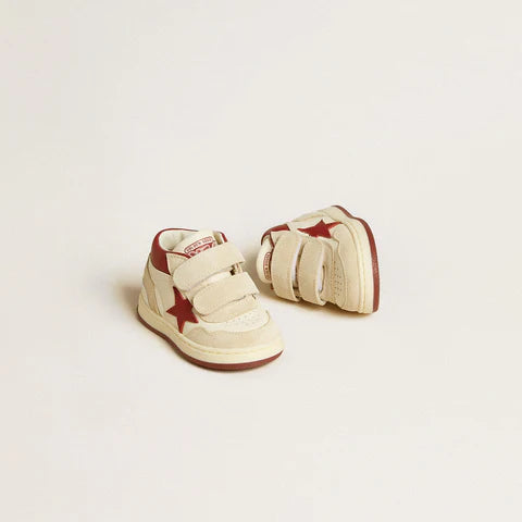 Golden Goose White Beige Red Sneaker