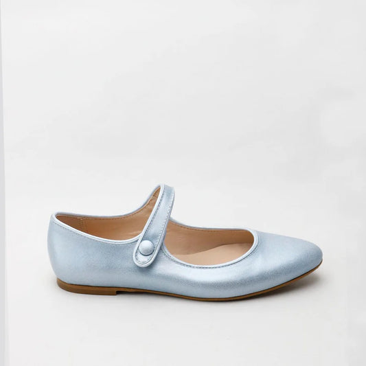 Papanatas Aries Turquesa Pointed Mary Jane