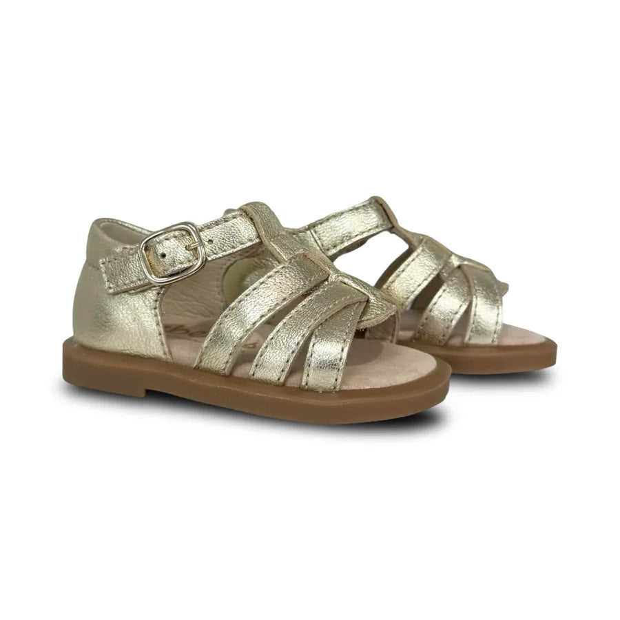 Beberlis Platinum Tea T-Strap Open Sandal