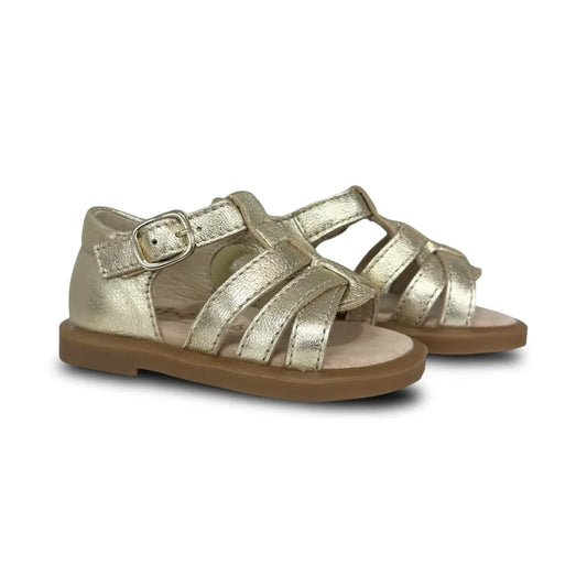 Beberlis Platinum Tea T-Strap Open Sandal