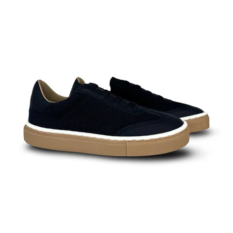 Porte Navy Linen Elastic Sneaker