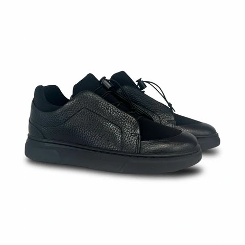 Porte Black Drawstring Sneaker