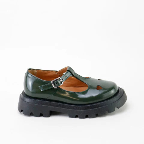 Papanatas Hunter Green Heart Chunky T Bar