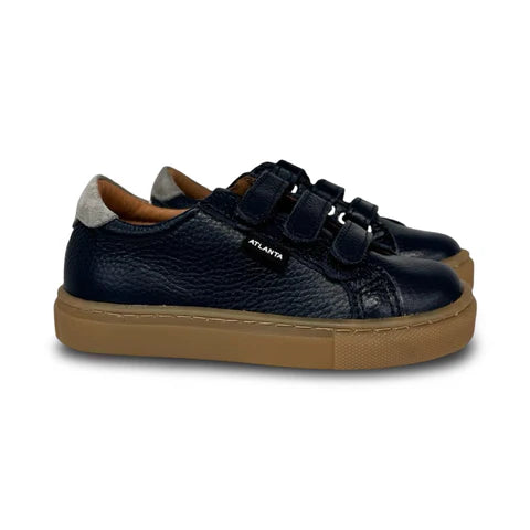 Atlanta Blue Grey Two Strap Sneaker