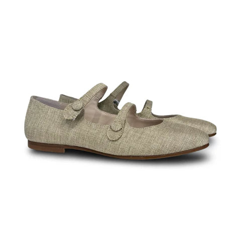 Beberlis Linen Double Mary Jane