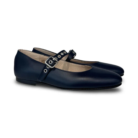 Valencia Navy Buckle Mary Jane