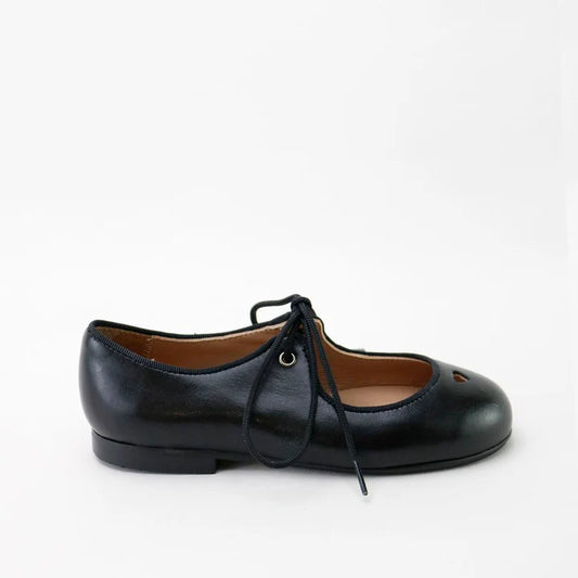 Papanatas Black Heart Lace Mary Jane