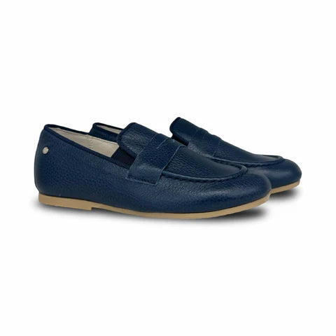 Manuela Marine Blue Elastic Loafer