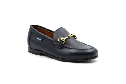 Atlanta Navy Buckle Dress Loafer