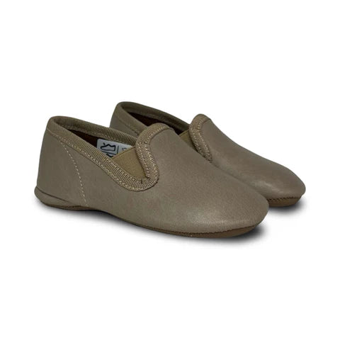 Pepe Blue Linen Smoking Slipper