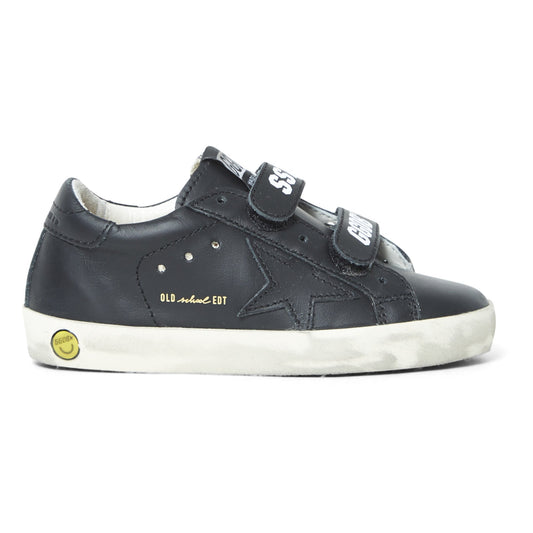 Golden Goose Black Old School Leather Upper