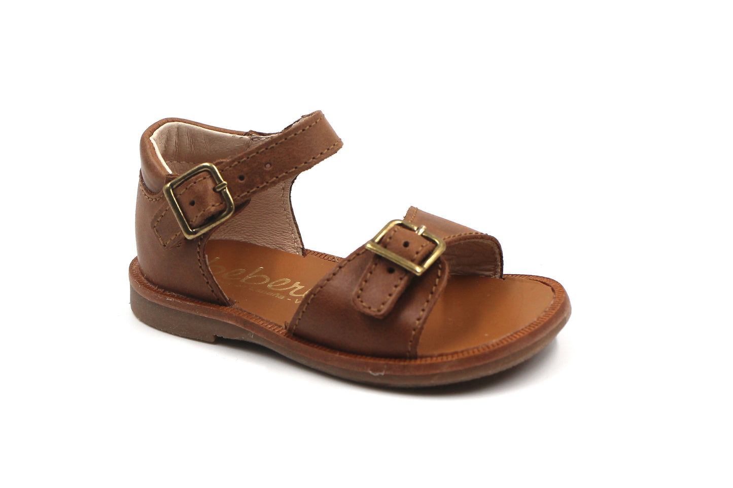 Beberlis Brown Baby Buckle Sandal