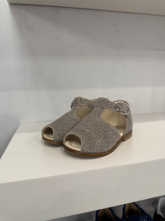Emel Linen Denim Sandal
