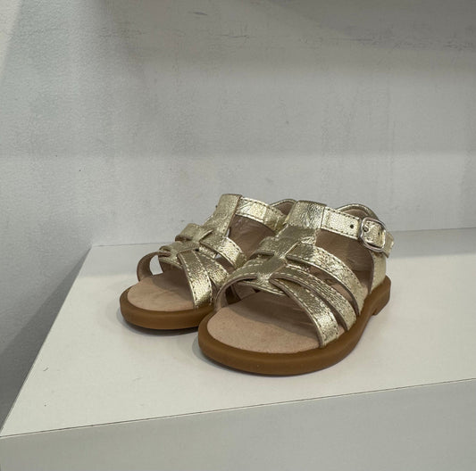Beberlis Platinum Tea T-Strap Open Sandal