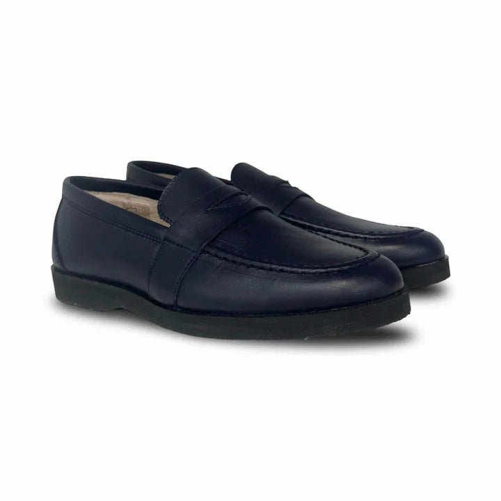 Gravitas Navy Penny Loafer