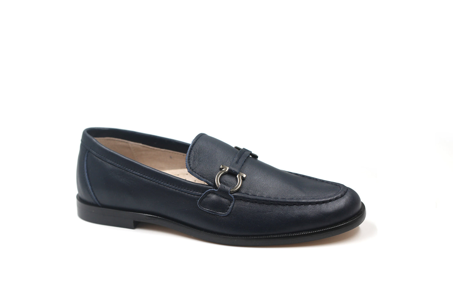 Gravitas Navy Round Chain Loafer