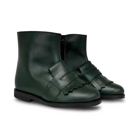 Don LouisHunter Green Penny Fringe Bootie